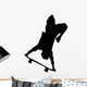 Skate Boarding Silhouette Wall Decal
