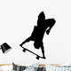 Skate Boarding Silhouette Wall Decal