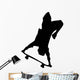 Skate Boarding Silhouette Wall Decal