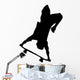 Skate Boarding Silhouette Wall Decal
