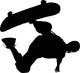 Skate Boarding Silhouette Wall Decal
