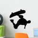 Skate Boarding Silhouette Wall Decal