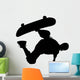 Skate Boarding Silhouette Wall Decal