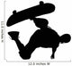 Skate Boarding Silhouette Wall Decal