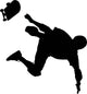 Skate Boarding Silhouette Wall Decal