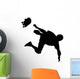 Skate Boarding Silhouette Wall Decal