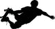 Skate Boarding Silhouette Wall Decal