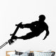 Skate Boarding Silhouette Wall Decal