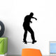 Skate Boarding Silhouette Wall Decal