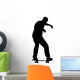 Skate Boarding Silhouette Wall Decal