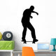 Skate Boarding Silhouette Wall Decal