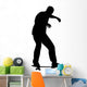 Skate Boarding Silhouette Wall Decal
