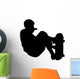 Skate Boarding Silhouette Wall Decal