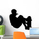 Skate Boarding Silhouette Wall Decal