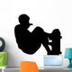 Skate Boarding Silhouette Wall Decal