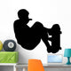Skate Boarding Silhouette Wall Decal