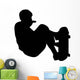 Skate Boarding Silhouette Wall Decal