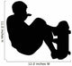 Skate Boarding Silhouette Wall Decal