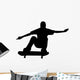 Skate Boarding Silhouette Wall Decal