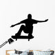 Skate Boarding Silhouette Wall Decal