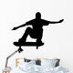 Skate Boarding Silhouette Wall Decal