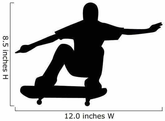 Skate Boarding Silhouette Wall Decal