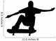 Skate Boarding Silhouette Wall Decal