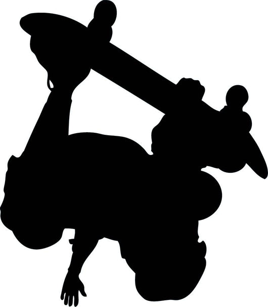 Skate Boarding Silhouette Wall Decal