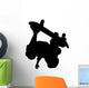 Skate Boarding Silhouette Wall Decal