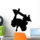 Skate Boarding Silhouette Wall Decal
