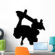 Skate Boarding Silhouette Wall Decal