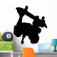 Skate Boarding Silhouette Wall Decal