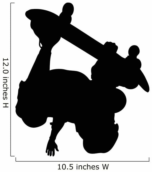 Skate Boarding Silhouette Wall Decal