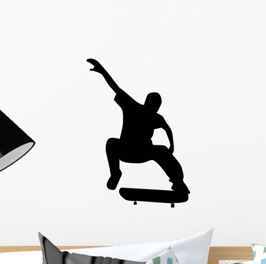 Skate Boarding Silhouette Wall Decal