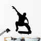 Skate Boarding Silhouette Wall Decal