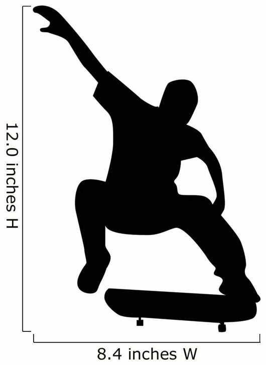 Skate Boarding Silhouette Wall Decal