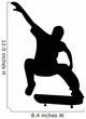 Skate Boarding Silhouette Wall Decal