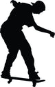 Skateboarding Silhouette Wall Decal