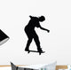 Skateboarding Silhouette Wall Decal