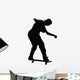 Skateboarding Silhouette Wall Decal