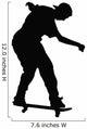 Skateboarding Silhouette Wall Decal