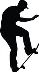 Skateboarding Silhouette Wall Decal
