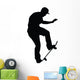 Skateboarding Silhouette Wall Decal