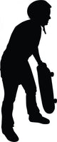 Skateboarding Silhouette Wall Decal