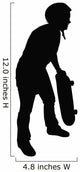 Skateboarding Silhouette Wall Decal