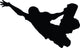Skateboarding Silhouette Wall Decal