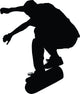 Skateboarding Silhouette Wall Decal
