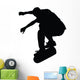 Skateboarding Silhouette Wall Decal