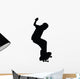 Skateboarding Silhouette Wall Decal
