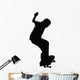 Skateboarding Silhouette Wall Decal